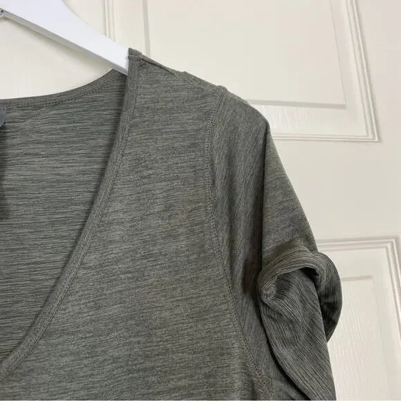 Vuori All Day Olive Heather Jersey Knit Jumpsuit Short Sleeve Loungewear Sz L